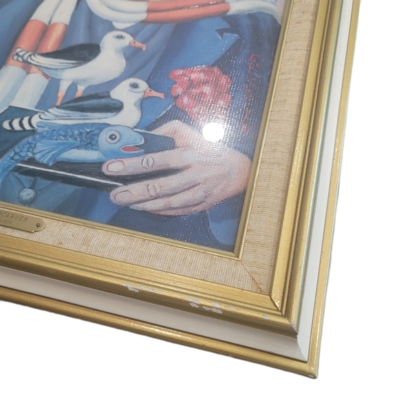 Red Skelton "The Wood Carver" numbered 595/5000 Signed framed art. Rare vintage - Picture 4 of 11